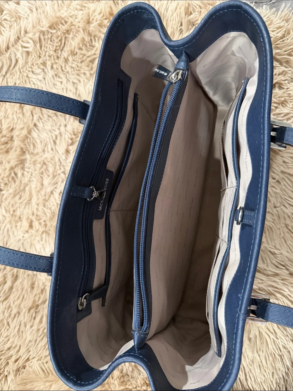 Michael Kors Midnight Blue Saffiano Leather Tote